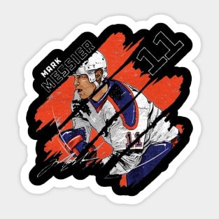 mark messier stripes Sticker